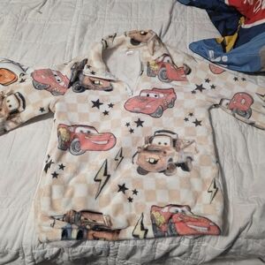 Disney Cars Checkered Fleece Pullover